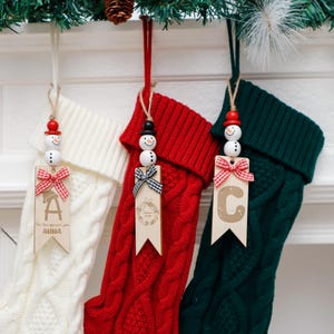 Personalized Christmas Stockings, Custom Family Christmas Stockings, Knitted Xmas Stocking With Name Pendent, 2025 Christmas Home Decor Gift