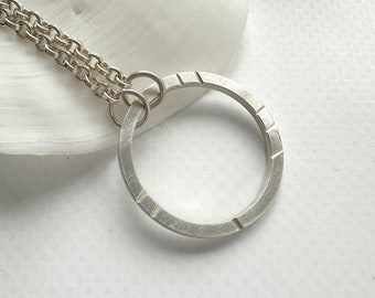 Sterling Silver Circle Necklace