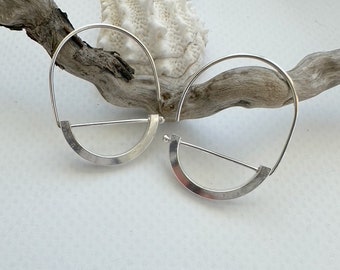 Simple Everyday Sterling Silver Hoops