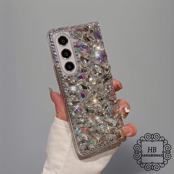 Funda deslumbrante con incrustaciones de diamantes de imitación para Samsung Galaxy Z Fold, funda con purpurina para teléfono, funda con purpurina para Samsung, funda con purpurina para Samsung