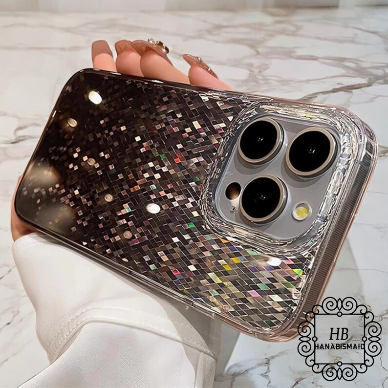Shiny Bling Glitter Diamond Lattice Sequins Phone Case for Iphone — free download