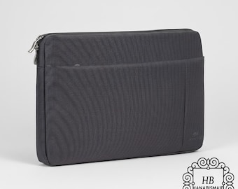 13.3 Inch Laptop Sleeve Black Water-Resistant Protective Case, Professional Notebook Cover
