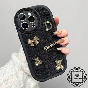 Soft Leather 3D Bear Case – Adorable Macaron Style for iPhone, Cute iPhone Case, Soft iPhone Cover, Aesthetic Case, Rubber Phone Case