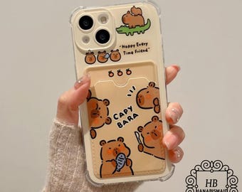 Cute Animal iPhone Case – Capybara Design for iPhone, Soft iPhone Cover, Aesthetic Case, Rubber Phone Case, Tpu Case