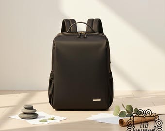 Premium Oxford Waterproof Laptop Backpack 16" Korean Style Minimalist Commuter Bag Unisex Tech Travel Bag
