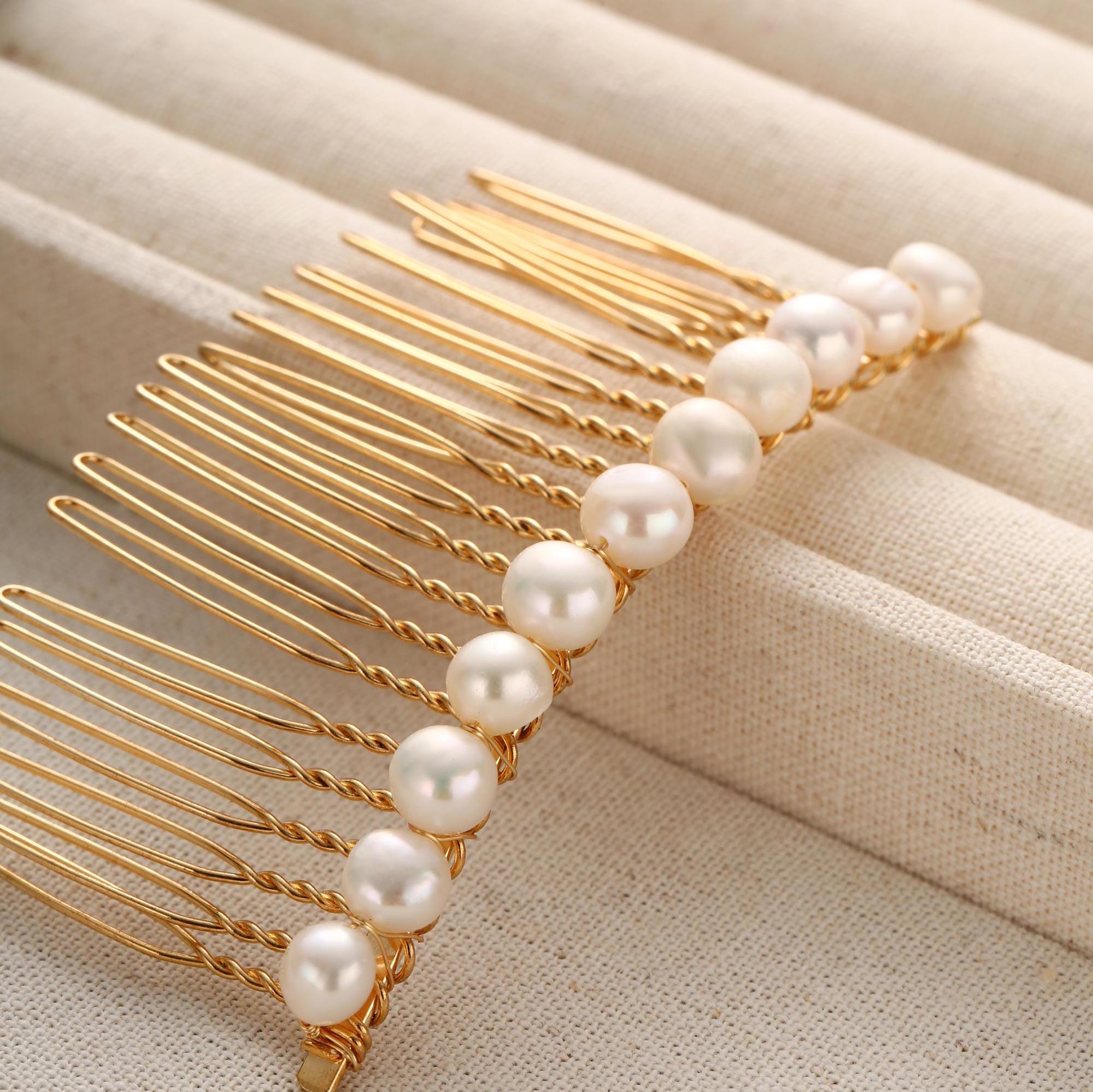 Freshwater Pearl Hair Accessories - Etsy display picture 3