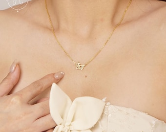 Personalized Punjabi Name Necklace, Custom 18K Gold Plated Gurmukhi Script