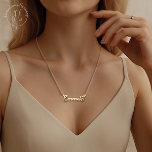 Personalized Dentist Necklace with Tooth Charm, 18K Gold Plated Custom Name Jewelry, Dental School Graduation Gift for Her