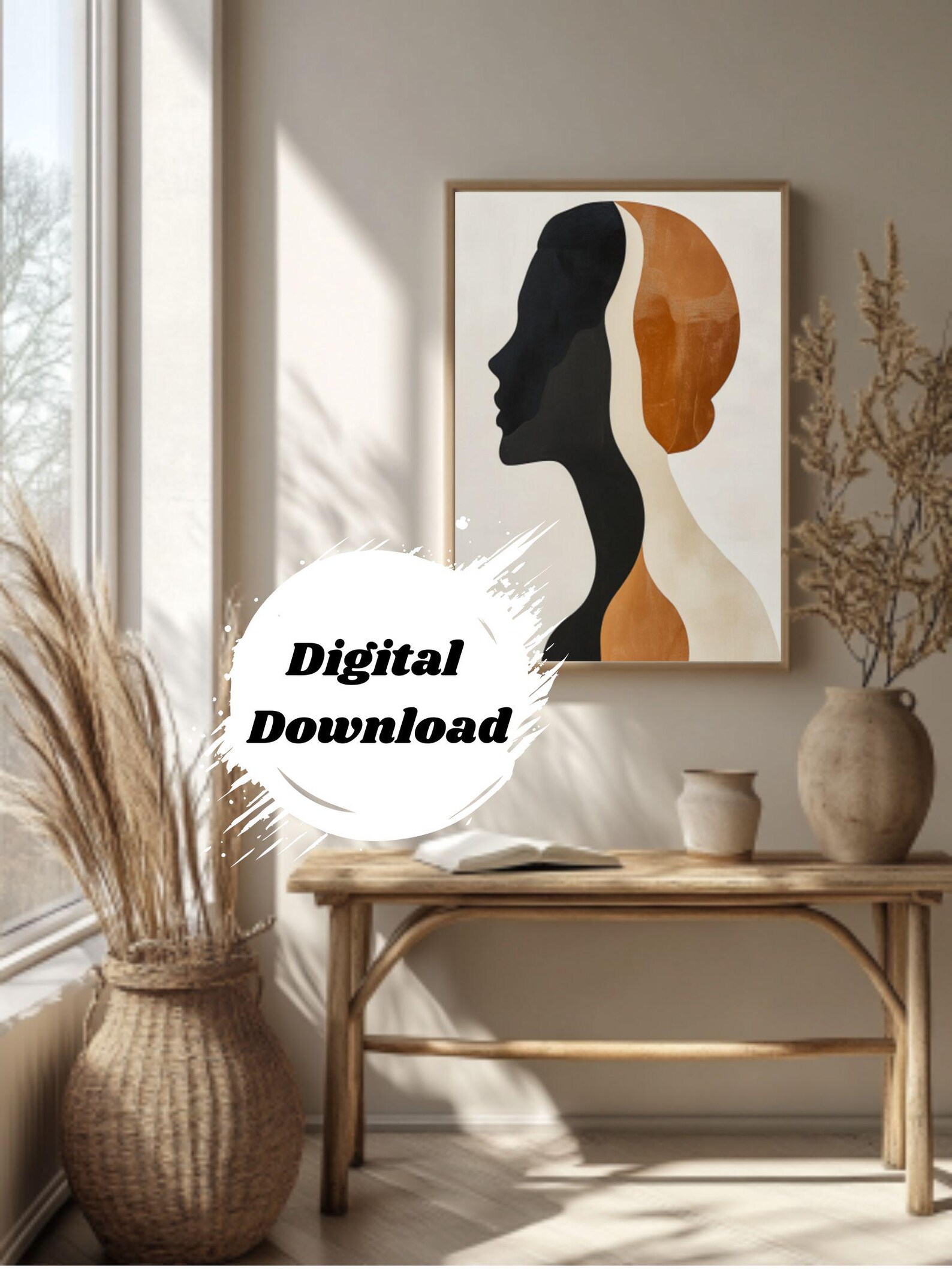 Silhouettes of a Woman’s Essence, Wall Art, Decoration for Bedroom