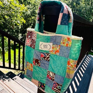 Handmade Quilted Tote Bag