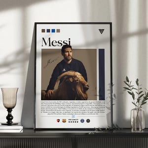Messi Special Edition Wall Poster – Digital Download | Lionel Messi Printable Art | Instant Football Wall Decor