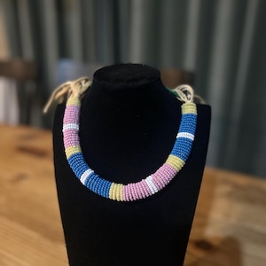Plains Style wrapped bead necklace/choker