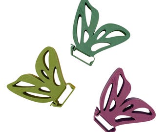 Butterfly Wall Plant Clips: 3D Printed Vine Support Set in Multicolor