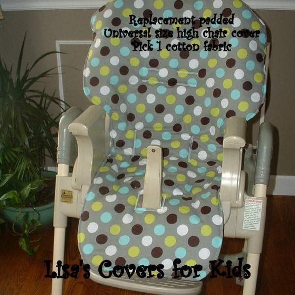 Imbottitura seggiolone sostituzione copertura - reversibile Pick 1 tessuto di cotone taglia universale molte marche - Baby Trend Graco Perego Chicco