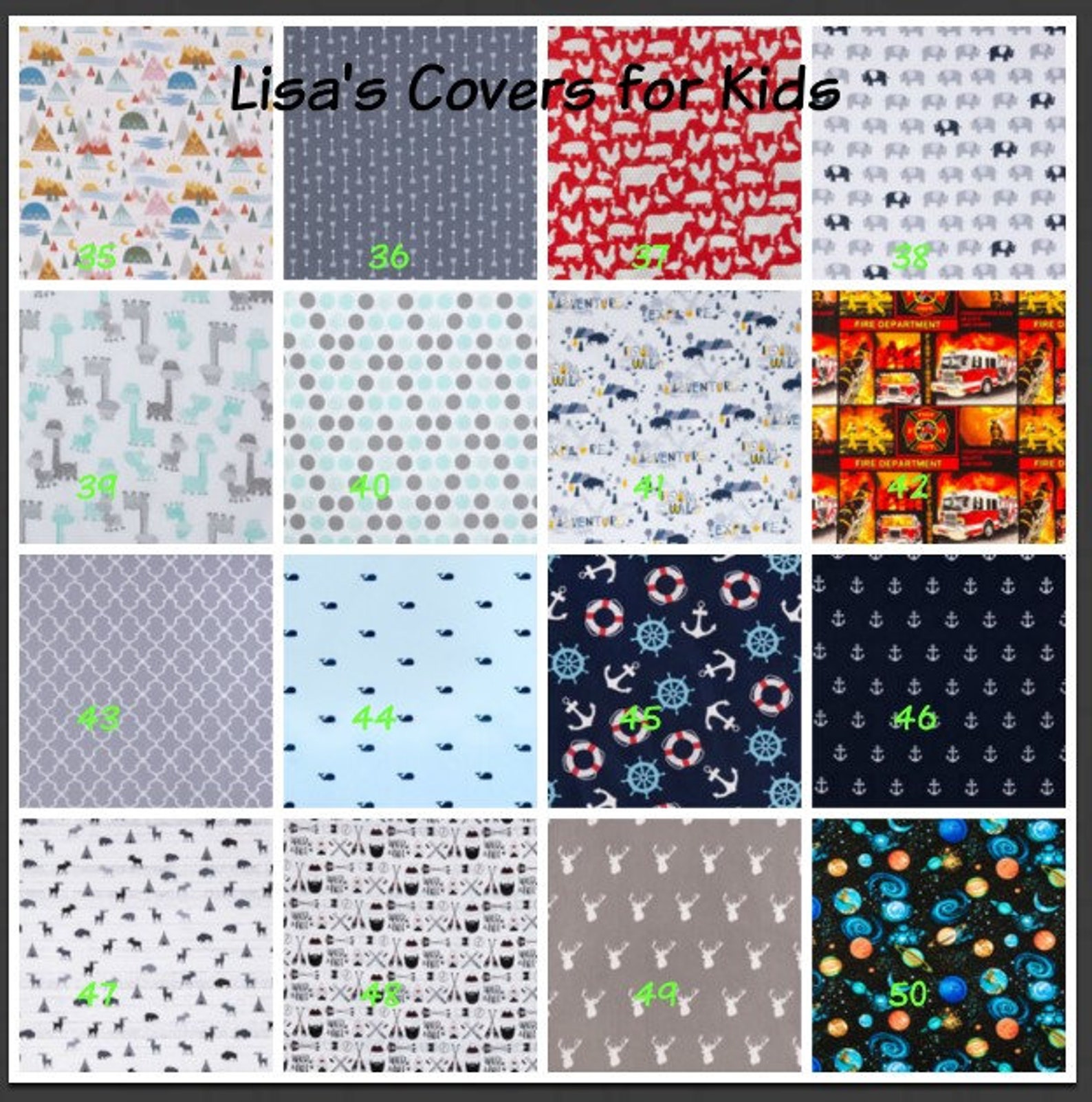 Jenny Lind Replacement High Chair Cover Reversible Pick 1 Etsy