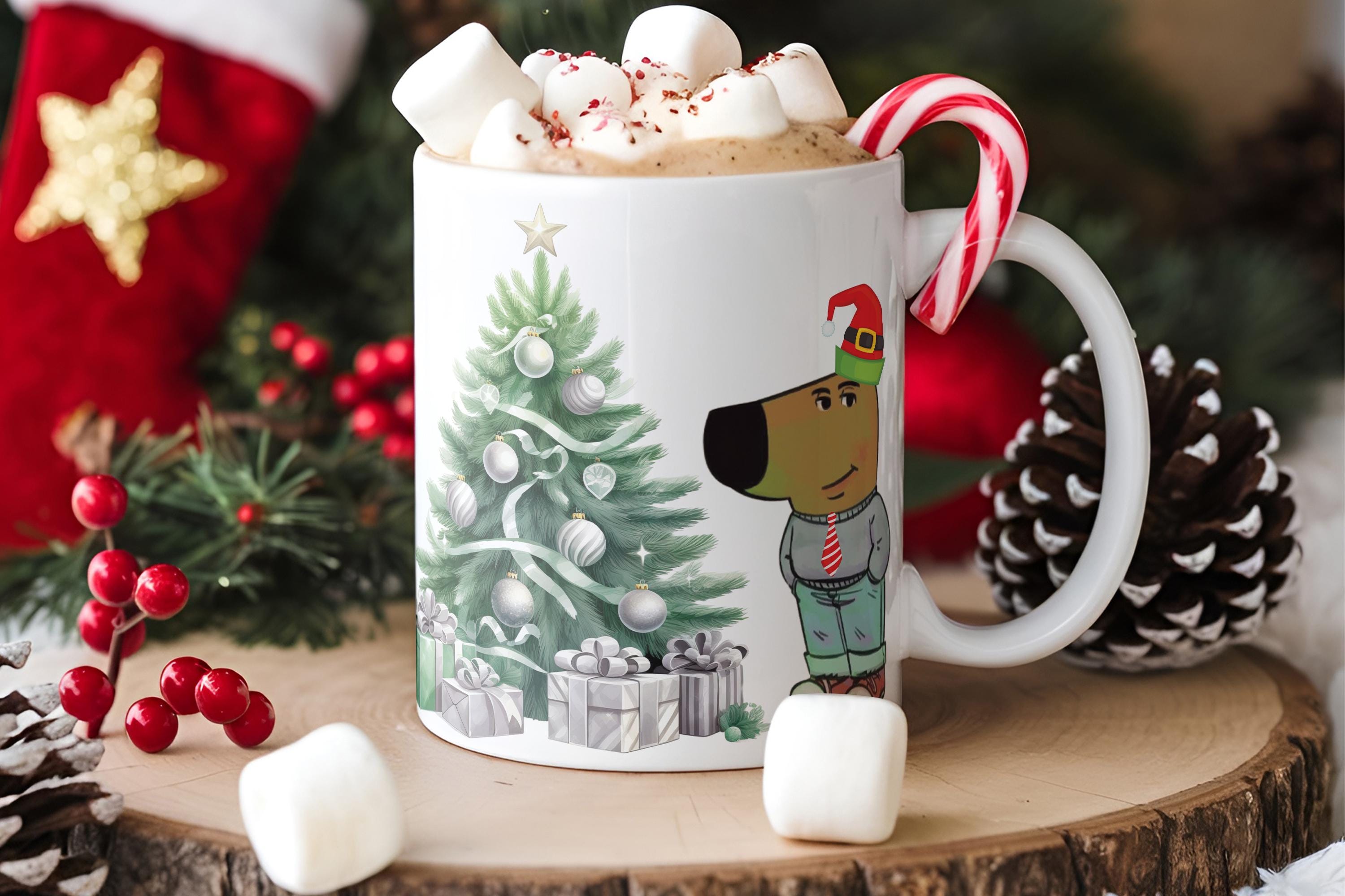 Funny Christmas Meme Coffee Mug - Chill Guy Novelty Gift