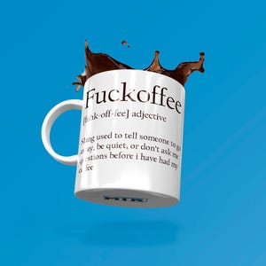 F*ckoffee Definition Mug - Funny Novelty Ceramic Mug