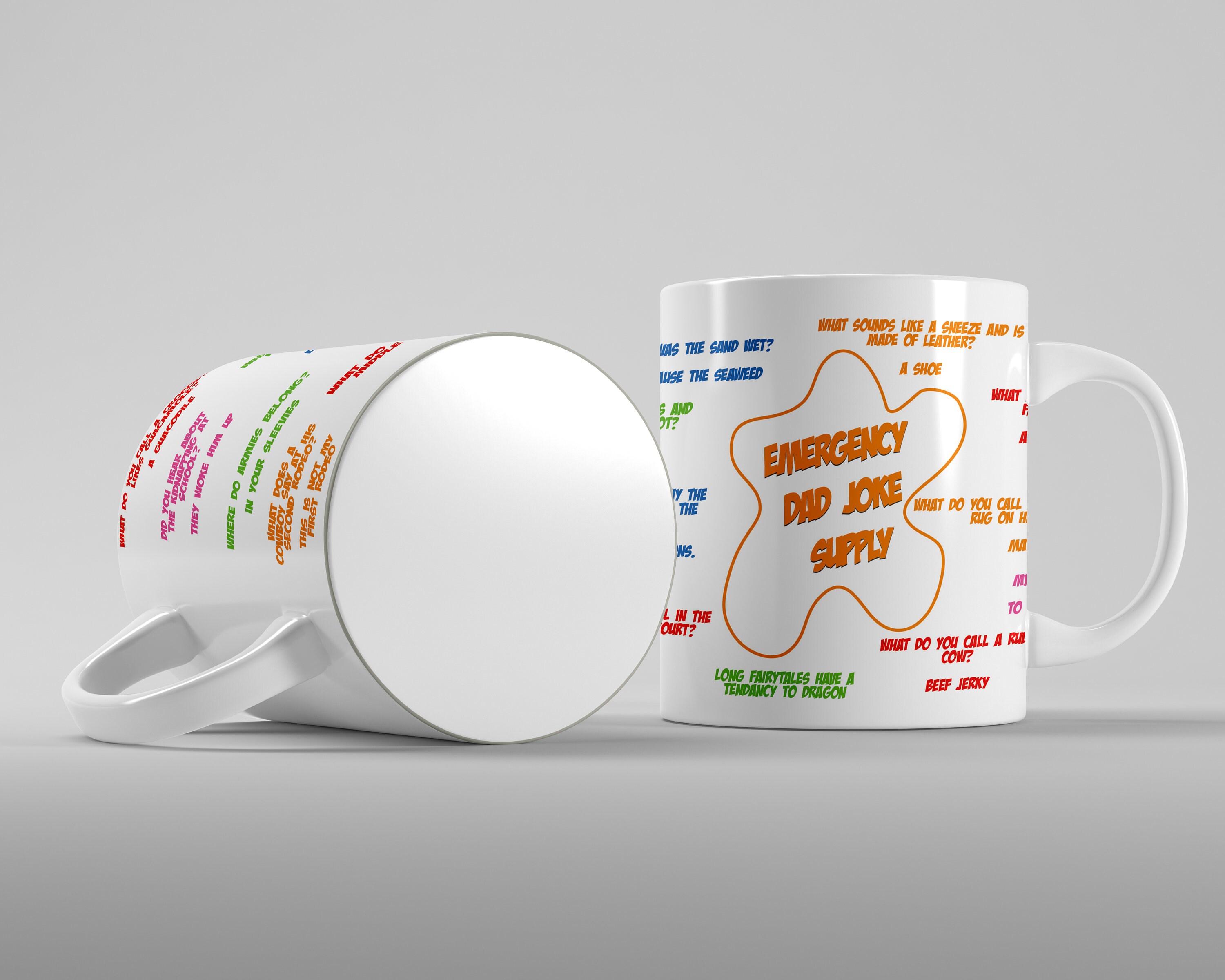 Emergency Dad Joke Supply Mug Funny Novelty Coffee Mug