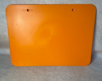 9&quot;x 12&quot; ATV Number Plate Orange