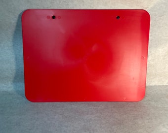 9&quot;x 12&quot; ATV Number Plate Red