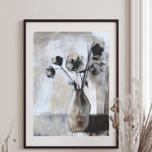 Abstrakte Kunst Druck | Digital Download | Moderner Wandkunst Poster | Beige Braun Minimalistisch