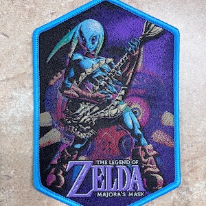 Zelda Majora's Mask Zora Link Rupee Woven Patch