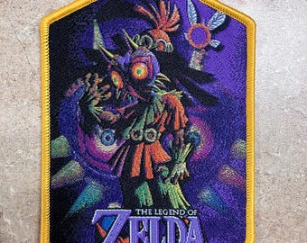 Zelda Majora&#39;s Mask Skull Kid Rupee Woven Patch