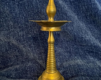 Old Vintage Decorative Brass Indian Religious Diya - Oil Lamp - Burning Oil Festival Decor Lamp - Ghee Lamp - Ghee Diya