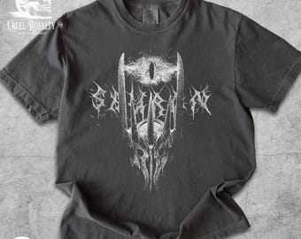 Sauron Shirt, Vintage Dark Lord Fantasy Tee, Distressed Middle Earth Gift, Retro Villain Shirt for Men Women, Epic Fan Apparel