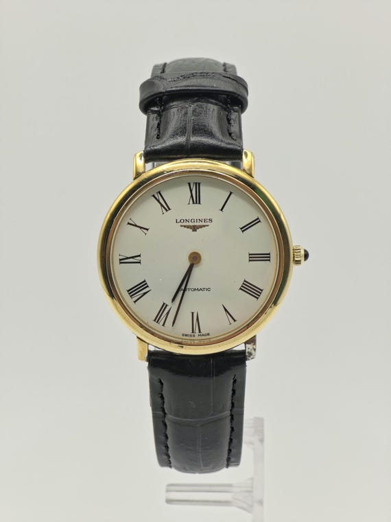 longines gold dress watch Vintage Automatic | Gold-tone, Roman Numeral Dial Pink Homecoming Dresses