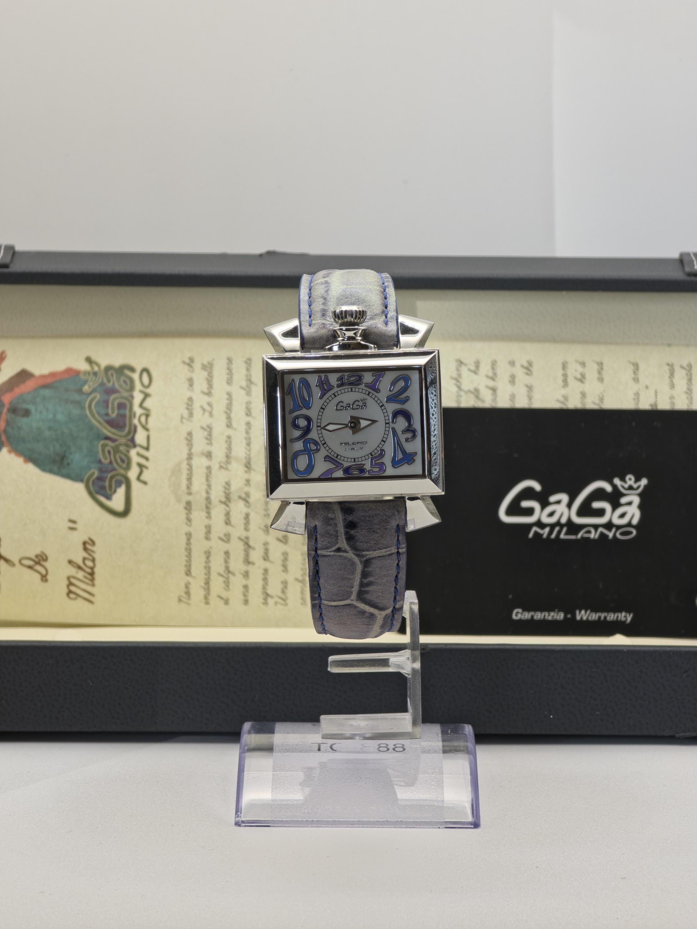 Gaga Milano Napoleone Brevettato Swiss Quartz Watch Box & Warranty