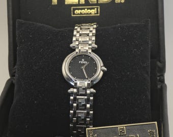Fendi 750L Quartz Stainless Steel Watch Sapphire Crystal Women Boxed | - 57