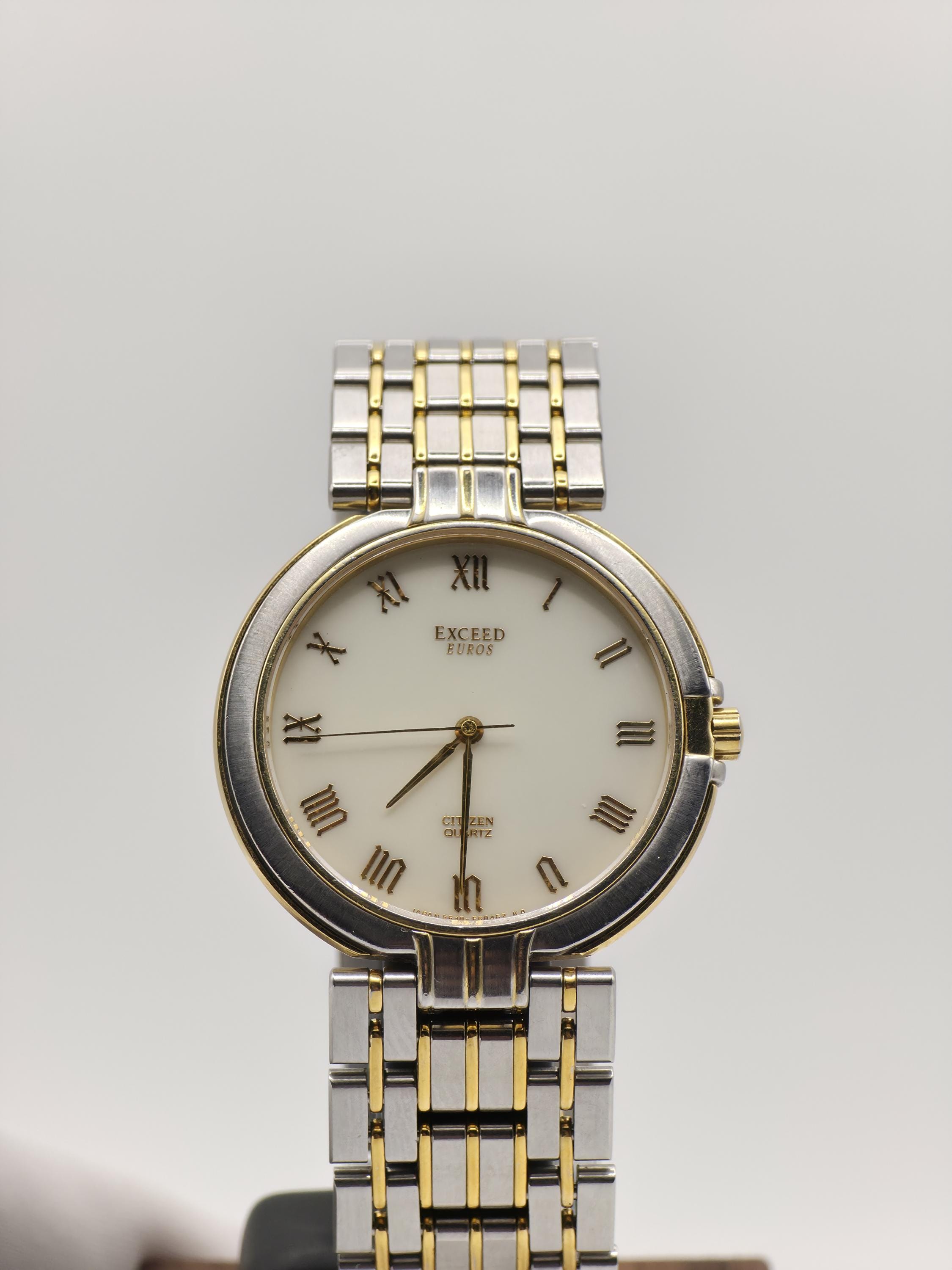 Vintage Citizen Exceed Euros Quartz Watch - Two-tone Stainless 
