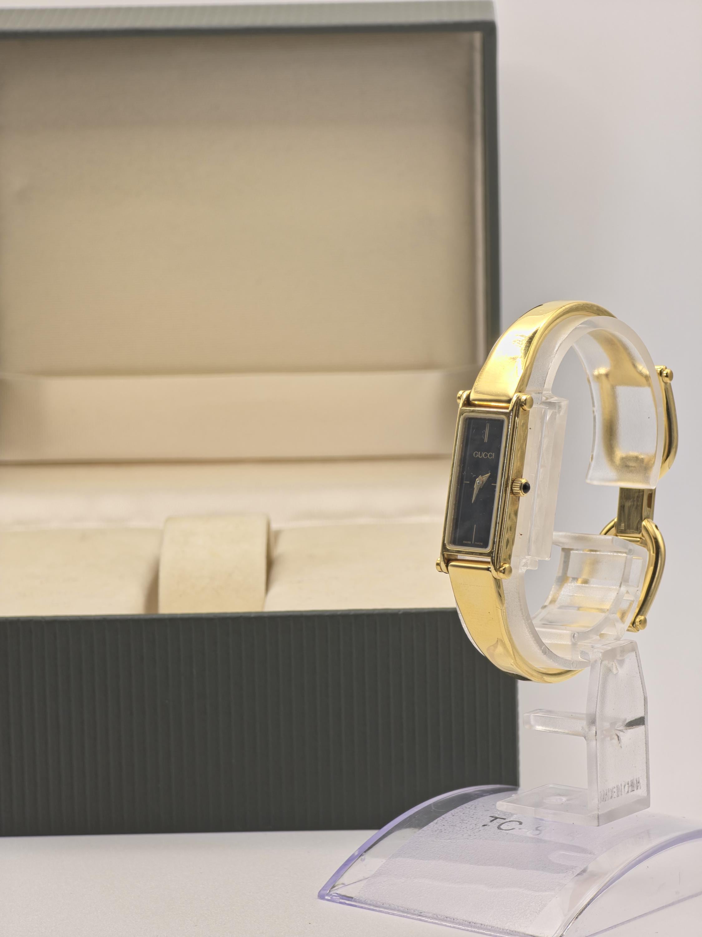 【稼働/新品電池✨】GUCCI 1500 15th限定 バングル ウォッチ Gucci 0707/1500 15th Anniversary Gold Bangle Women's Swiss Watch