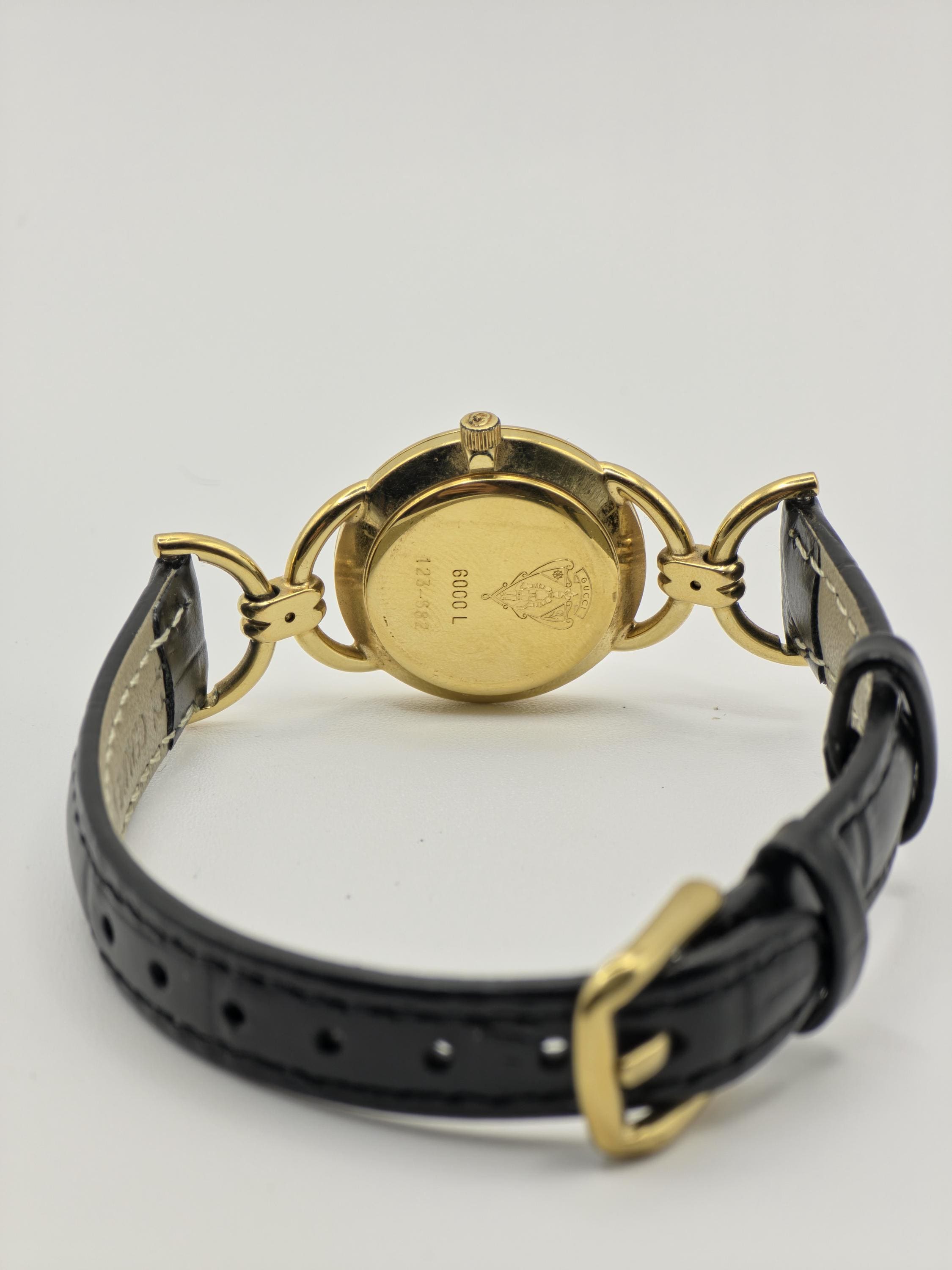 Gucci 6000L Vintage Quartz Watch Women | - 144 - Etsy