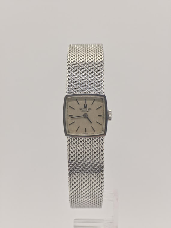 Vintage Universal Genève Ladies Watch, Square Milanese  display picture 2