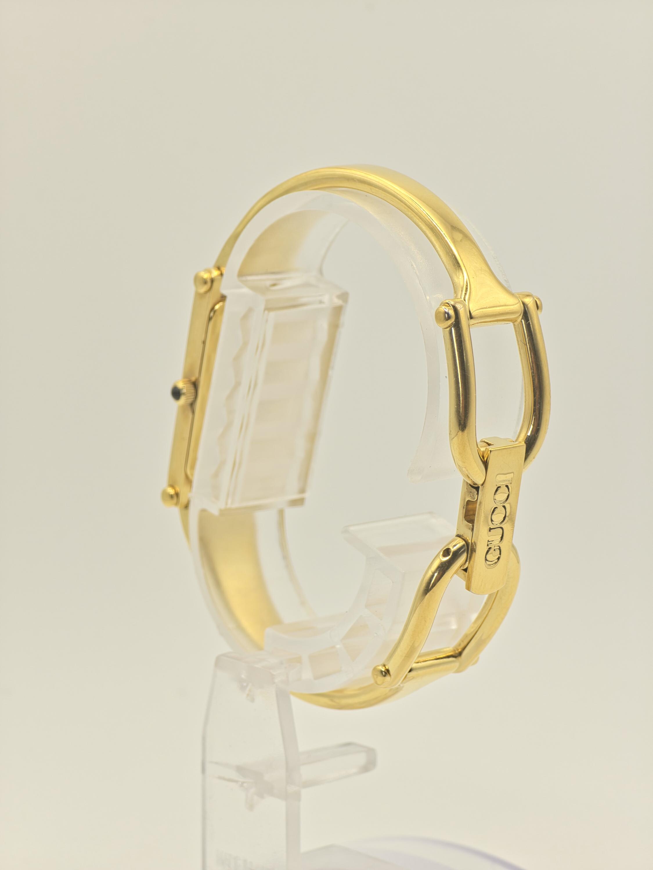 Gucci 0707/1500 15th Anniversary Gold Bangle Women's Swiss Watch