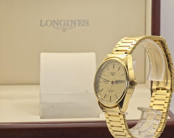 Longines Admiral Automatic 25 Jewels Gold Tone Watch Box Only Men | - 77
