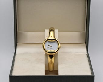 Vintage Gucci 3400L Ladies Watch Gold Tone Near Mint Preowned
