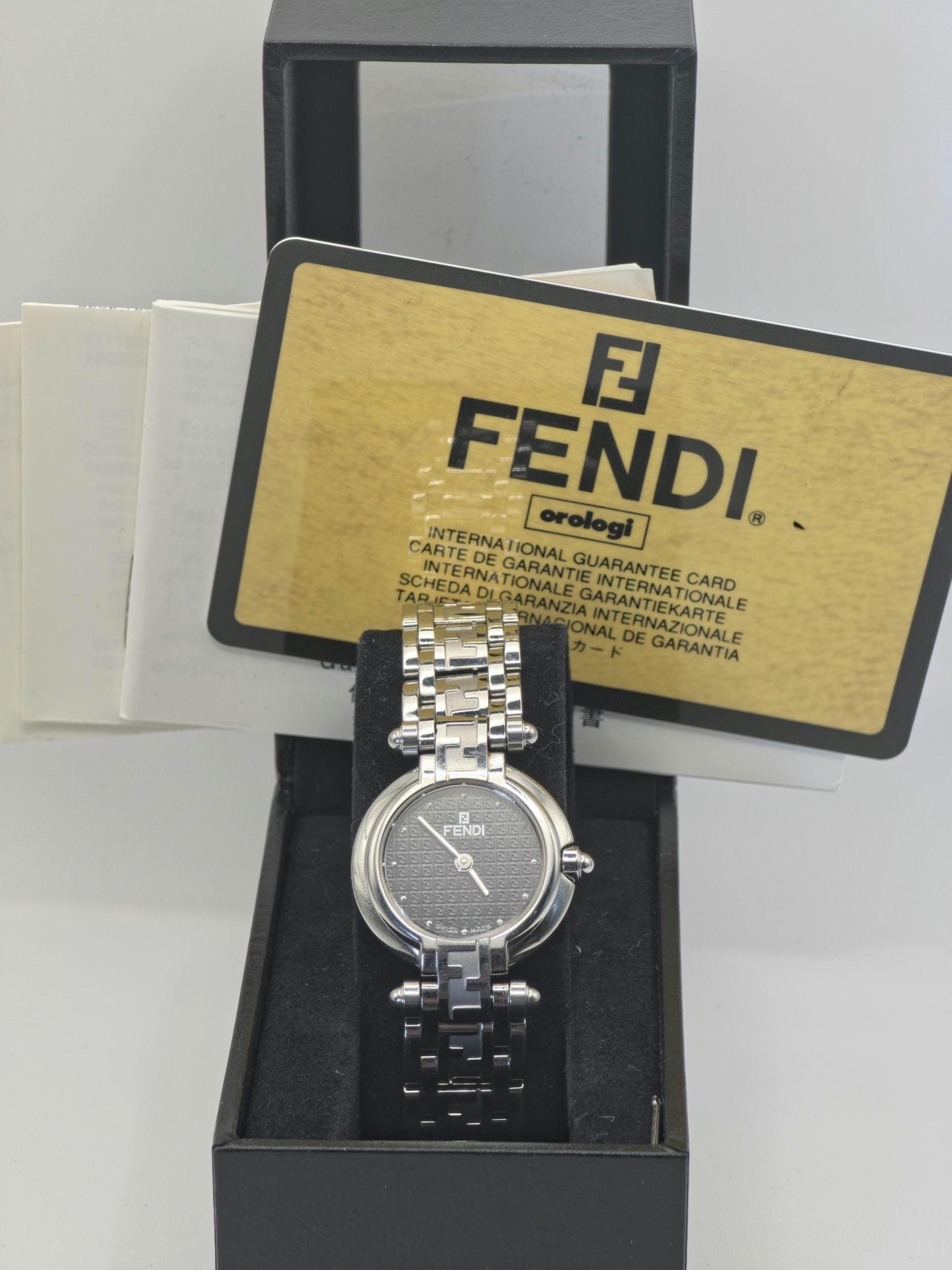 Fendi 750L Quartz Women's Watch Sapphire Crystal Stainless Steel