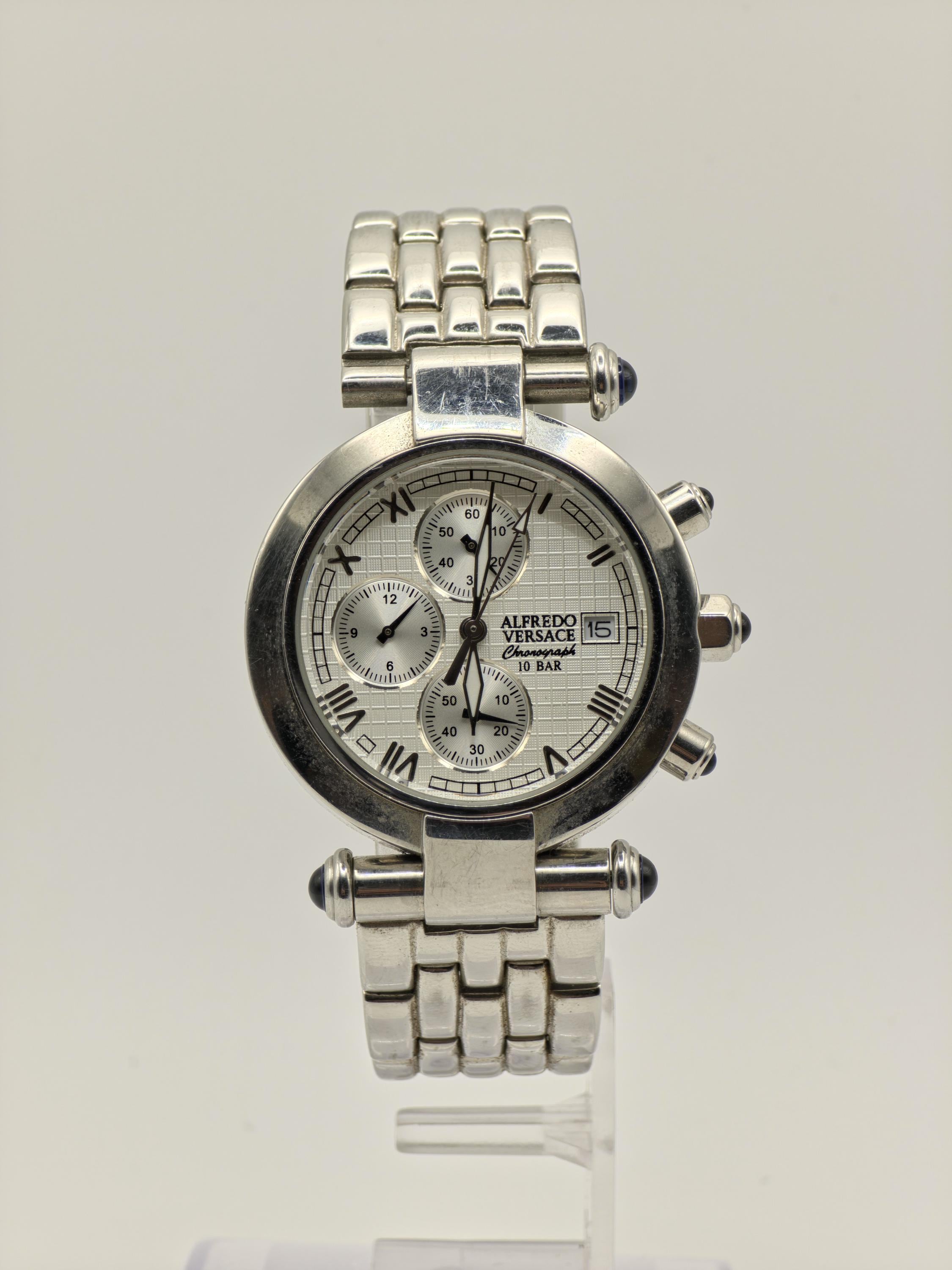 Alfredo Versace Chronograph Watch | Model V414CH | 10 BAR | Date