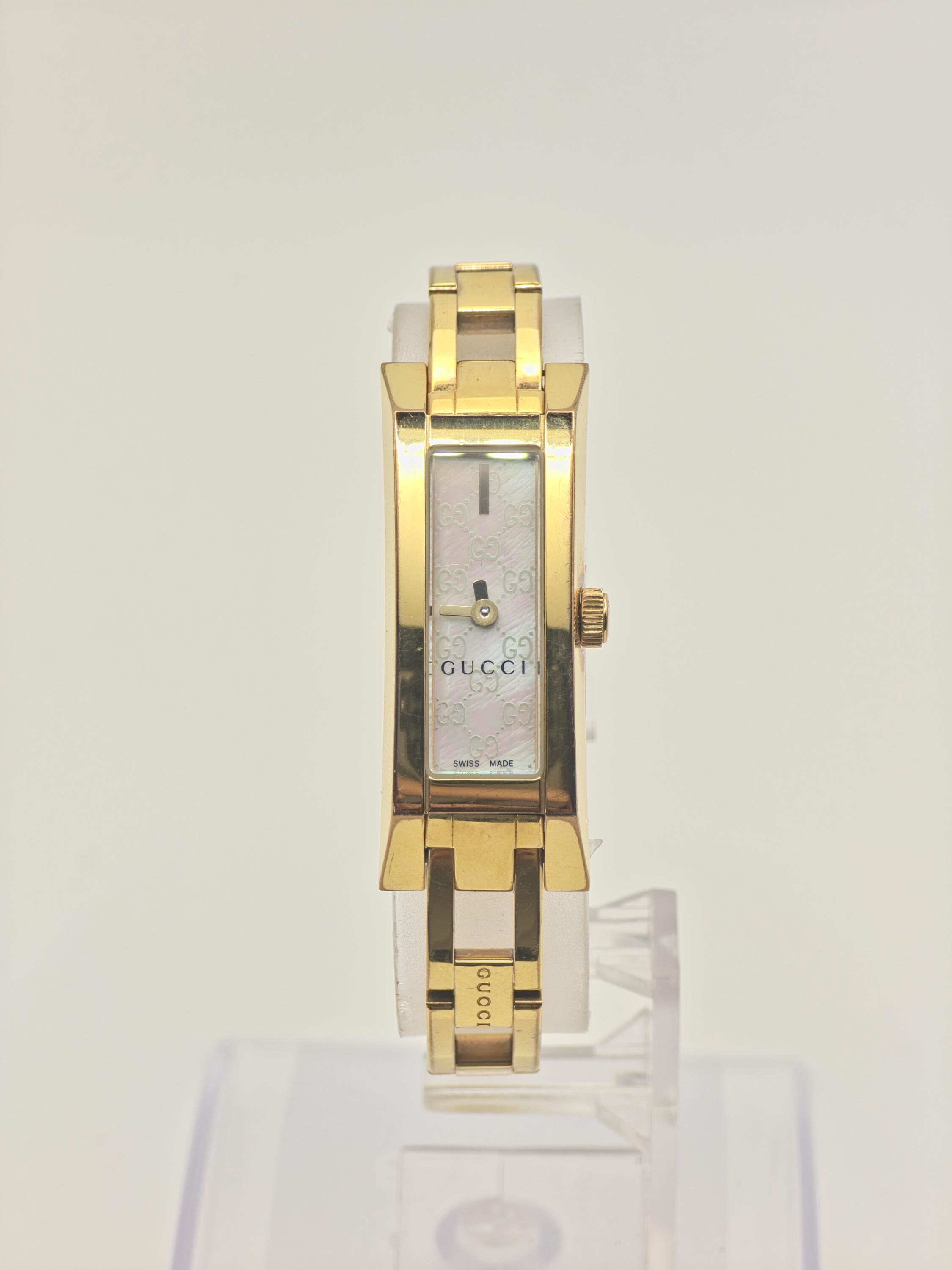 Gucci 110 Women's Gold Bracelet Swiss Quartz Watch 2 Year Warranty