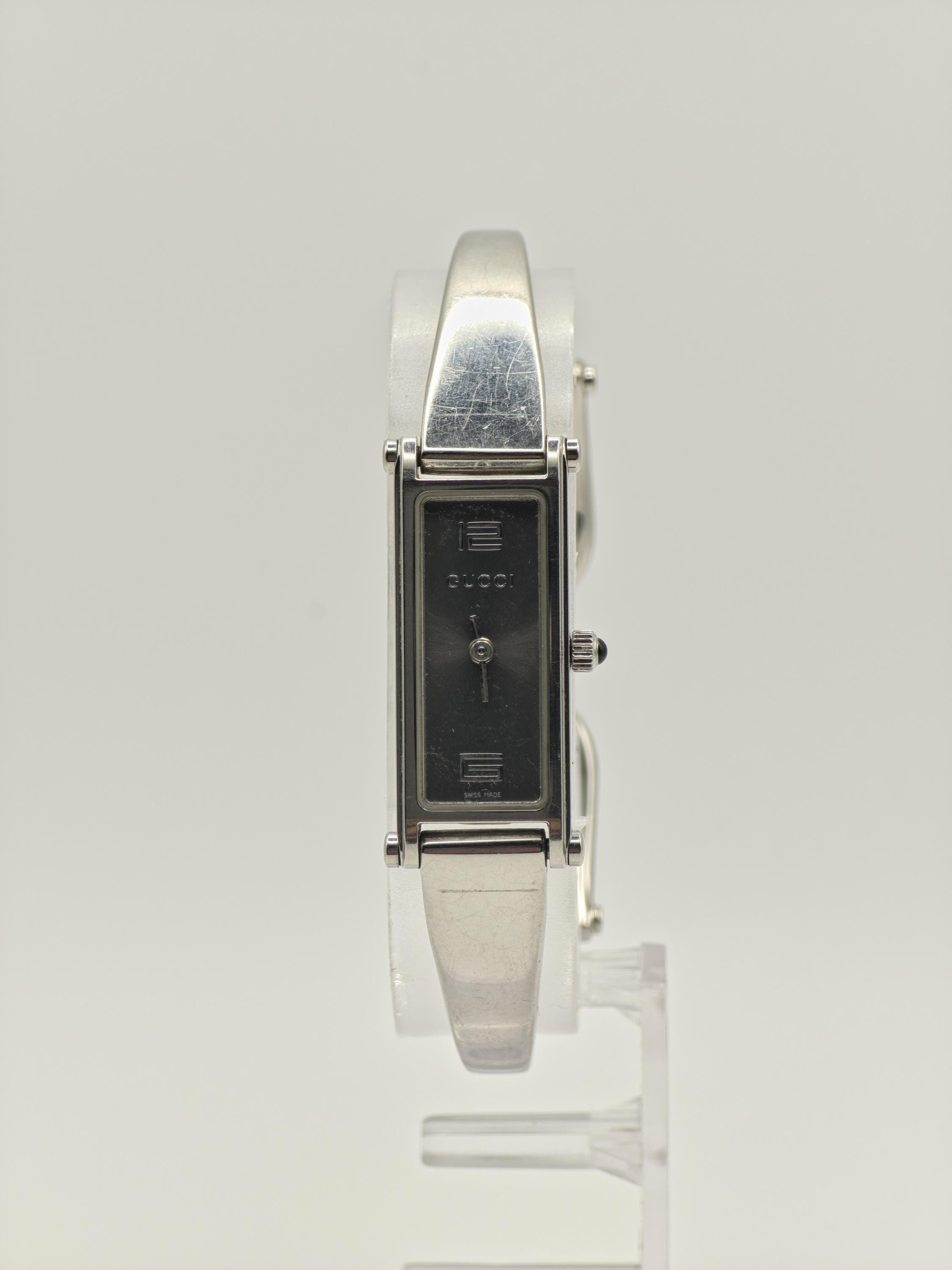 Authentic Gucci‎ 1500L Vintage 1992 Swiss Made Tank Women\'s Quartz Bangle Watch il_fullxfull.7013321772_j9r8.jpg main image 4