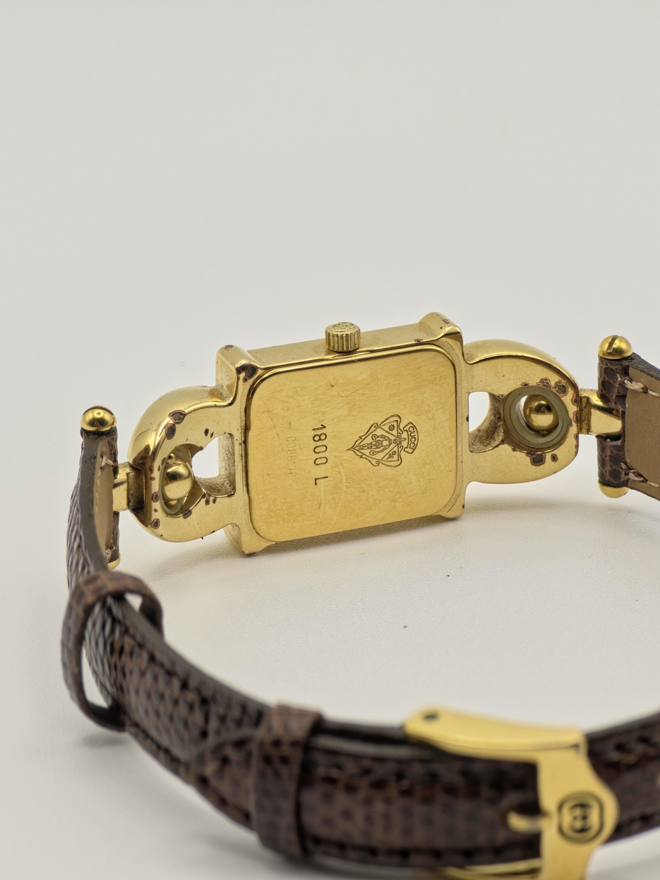 Gucci Women's Quartz Watch | Model 1800L | Gold Case | Swiss Made