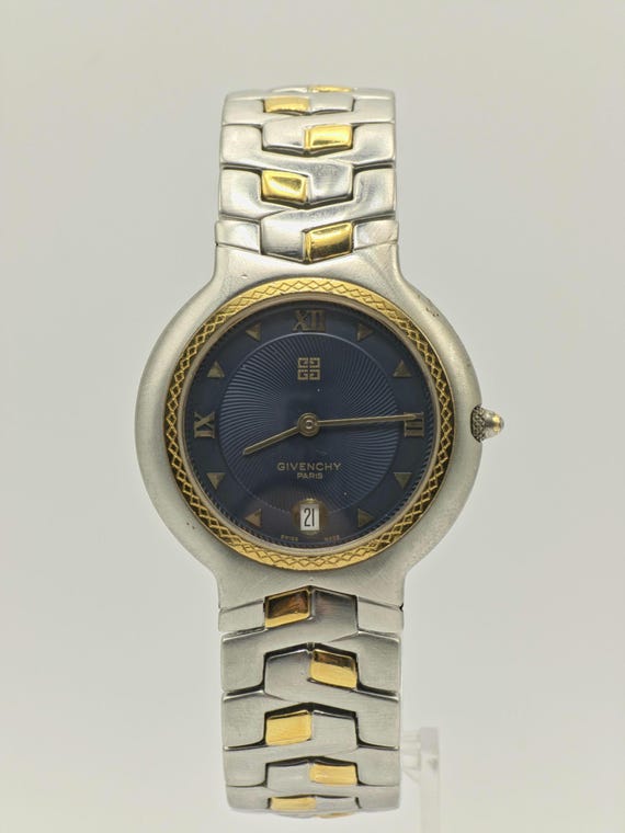 Givenchy Paris Verrazano Swiss Quartz Date Two Tone Stainless