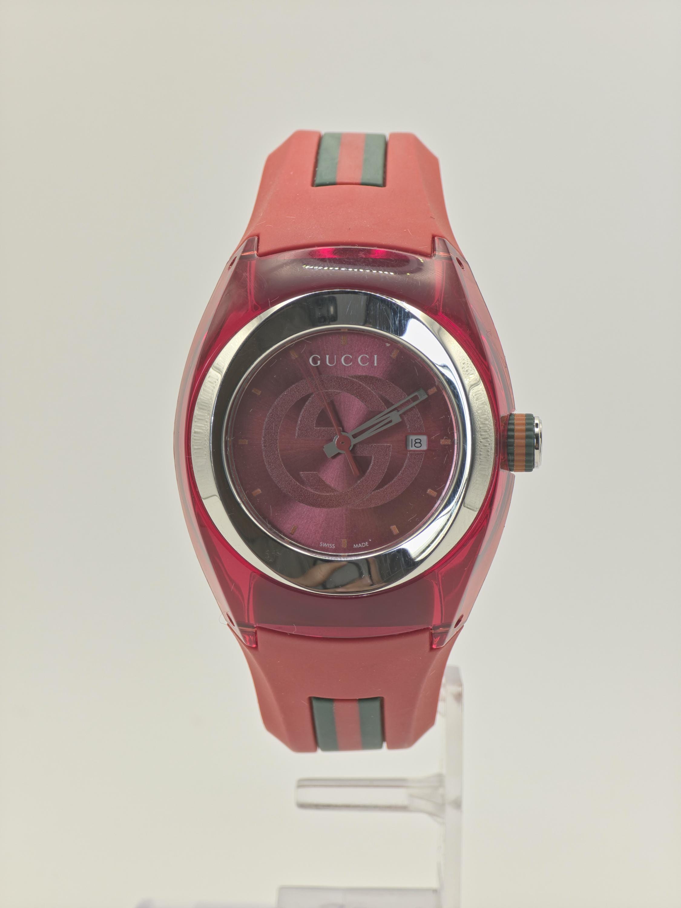 GUCCI Women\'s Watch SYNC YA137303 Swiss Quartz Red Rubber Band 36mm Gucci Sync Rubber Watch, 36mm - Samsclub.com main image 2