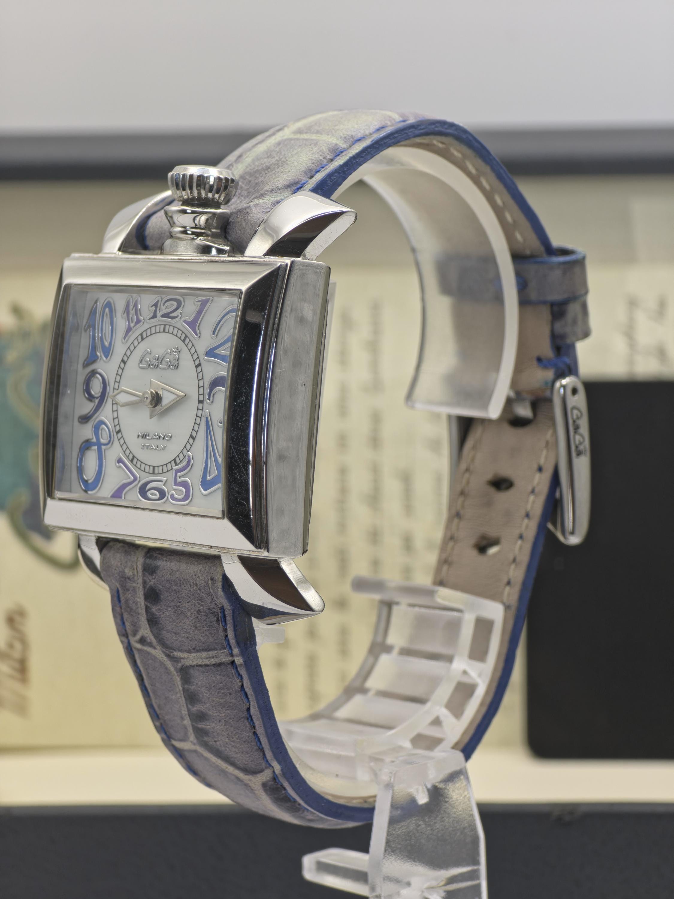 Gaga Milano Napoleone Brevettato Swiss Quartz Watch Box & Warranty