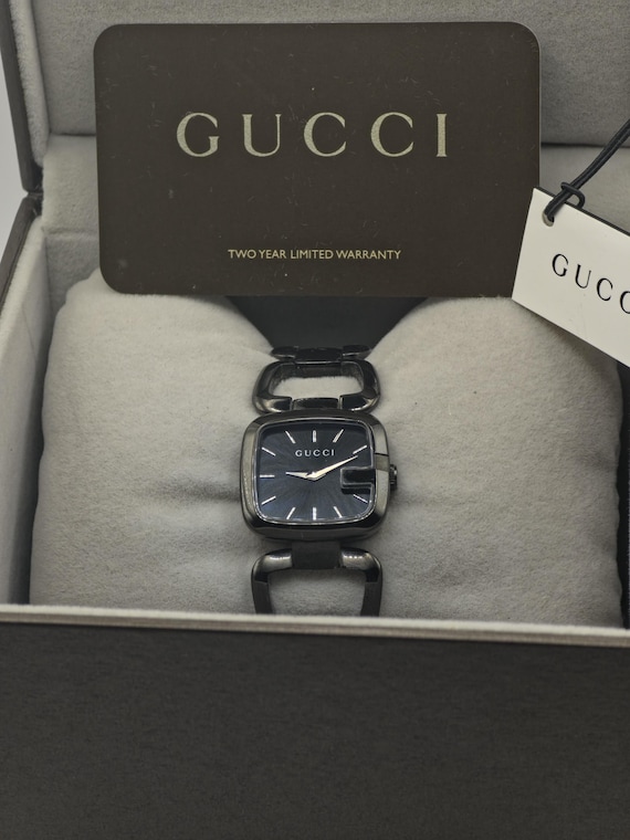 Gucci Women's Black Dial Stainless Steel Watch Model 125.5 - 109