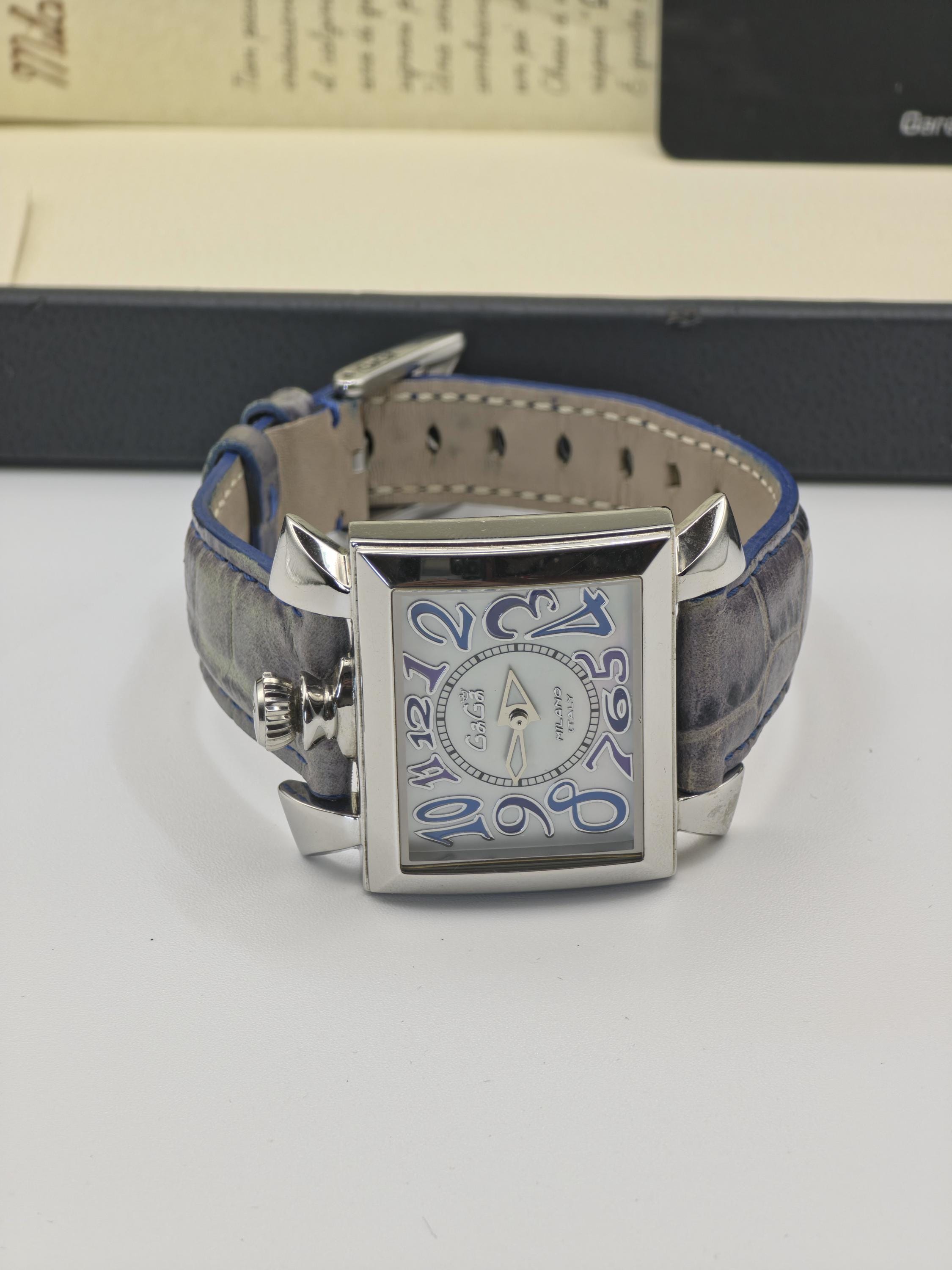 Gaga Milano Napoleone Brevettato Swiss Quartz Watch Box & Warranty
