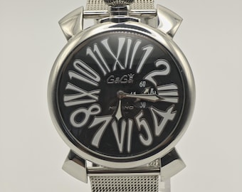 Gaga Milano Manuale 48mm Gold-tone Men's Watch – Italian Art Deco